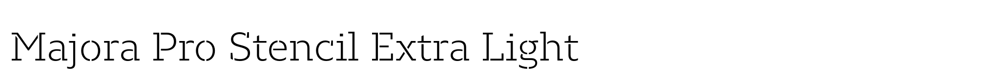 Majora Pro Stencil Extra Light image